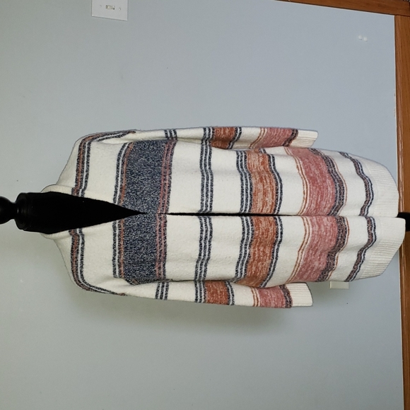 LOFT Sweaters - LOFT Multicolor Wool Blend Longline Cardigan L petite